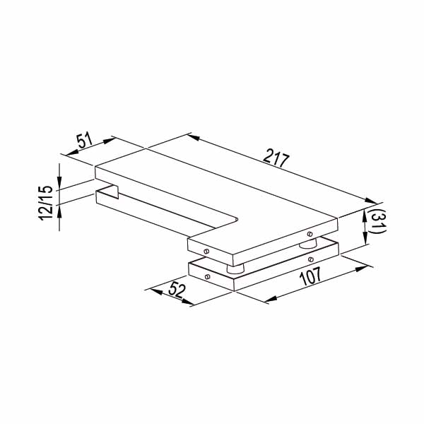 KMJ1134A-Bending Patch Fitting (M 401A)